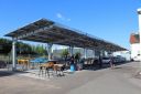 Solarcarport für Großparkplätze © ClickCon GmbH